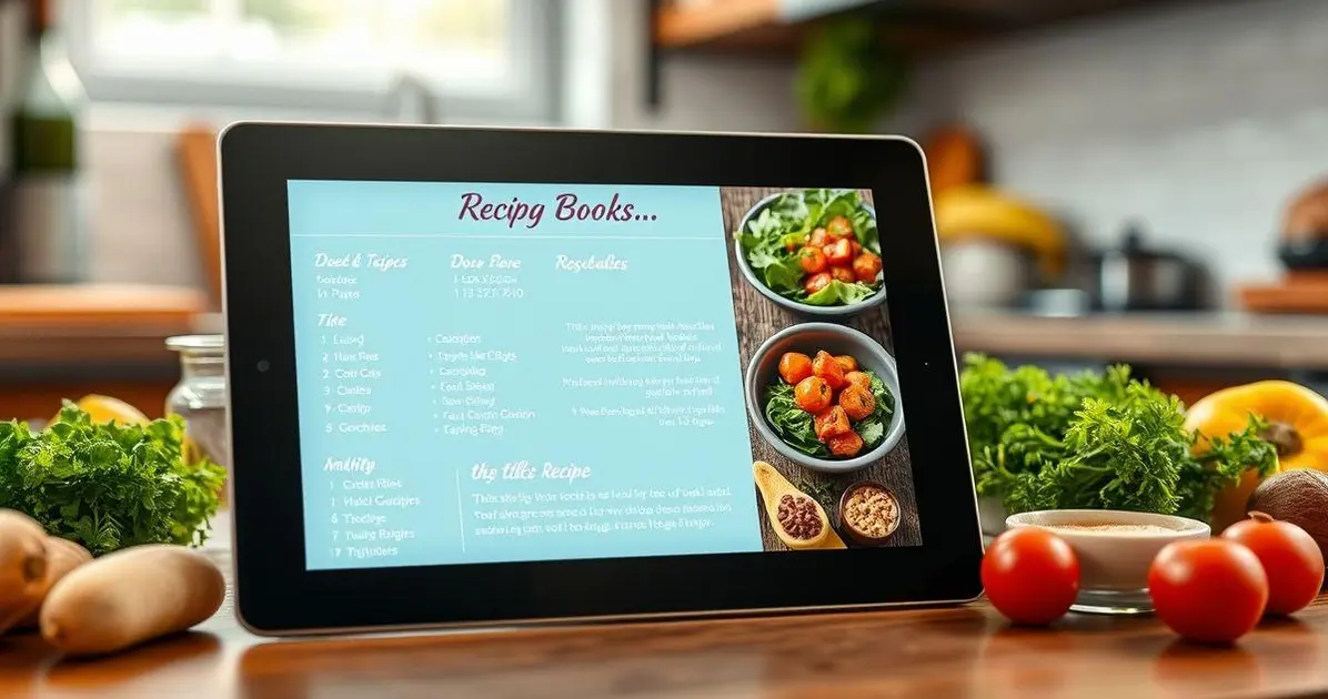 Como montar um caderno de receitas digital